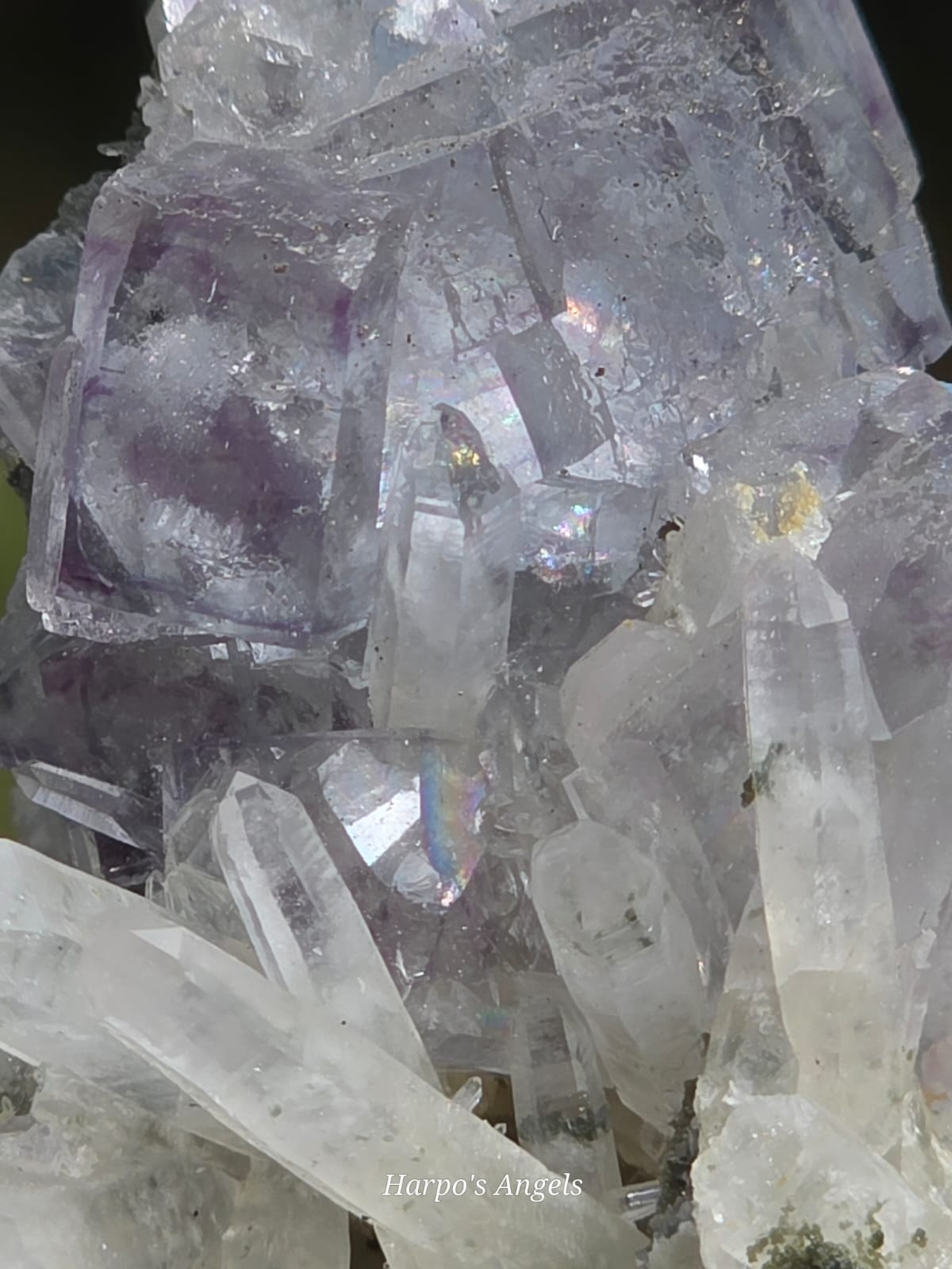 YGX Fluorite with Needle Quartz, Epidote & Mica