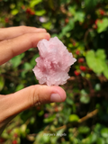 Pink Halite Crystal Cluster #1