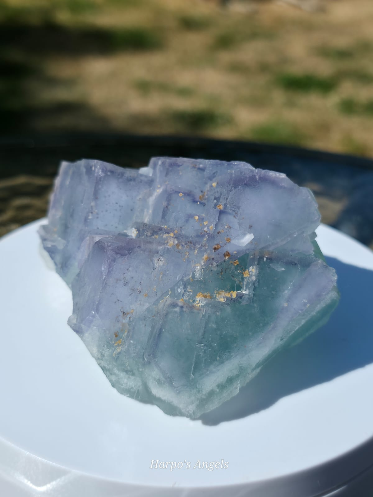 YGX Blue-Green Porcelain Fluorite with Dolomite