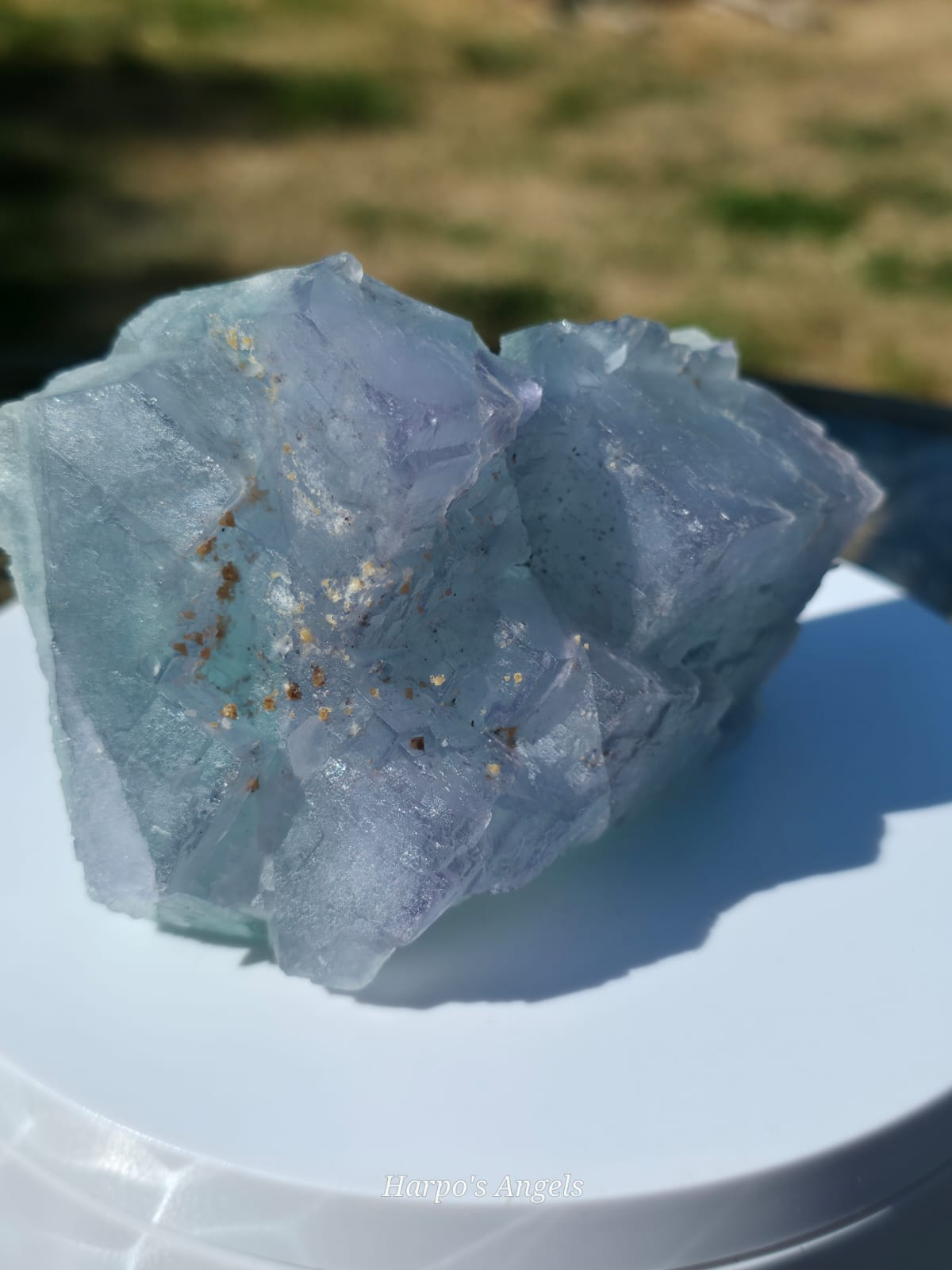 YGX Blue-Green Porcelain Fluorite with Dolomite