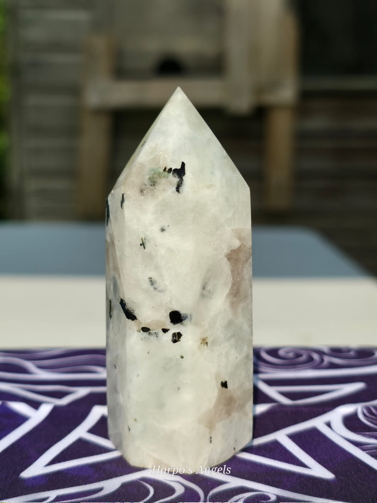 Rainbow Moonstone Tower (UV Reactive)