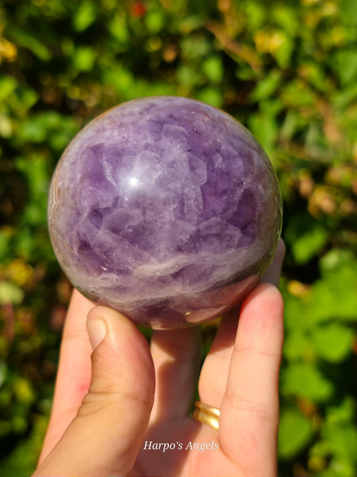 Amethyst Agate Sphere