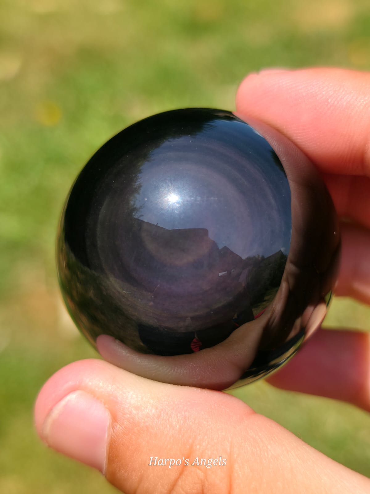 Rainbow Obsidian Sphere