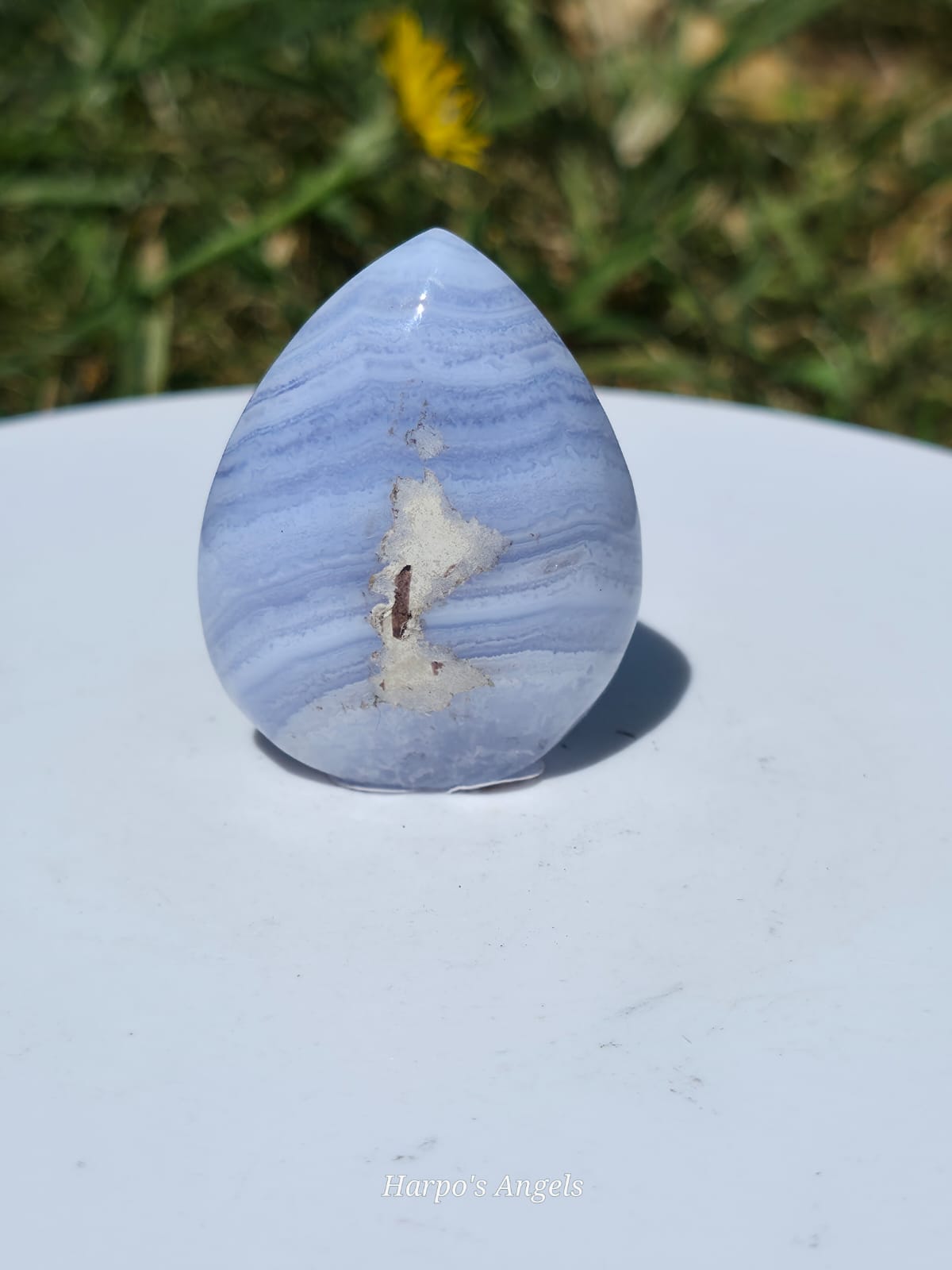 Blue Lace Agate Freeform Teardrops