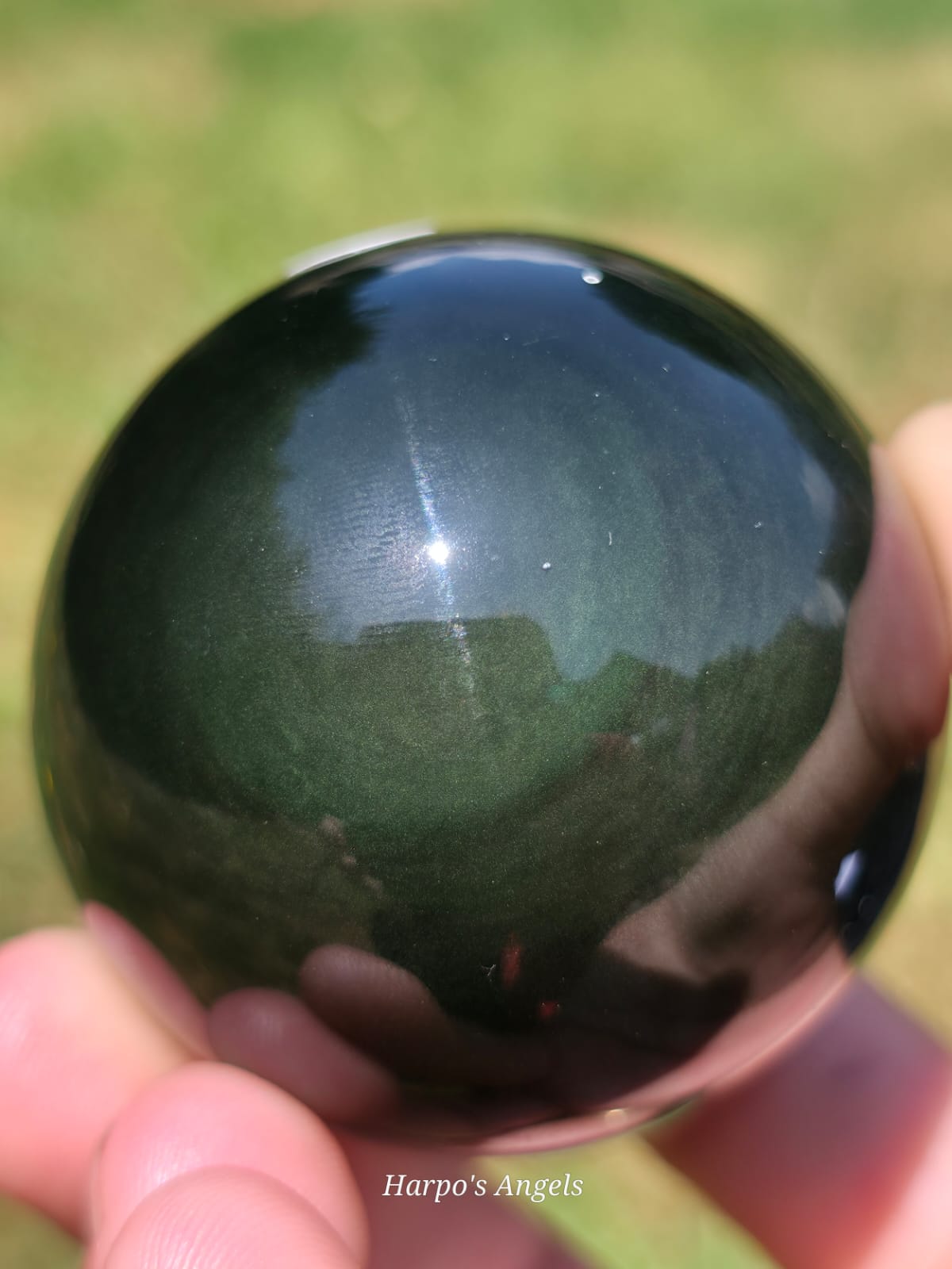 Rainbow Obsidian Sphere