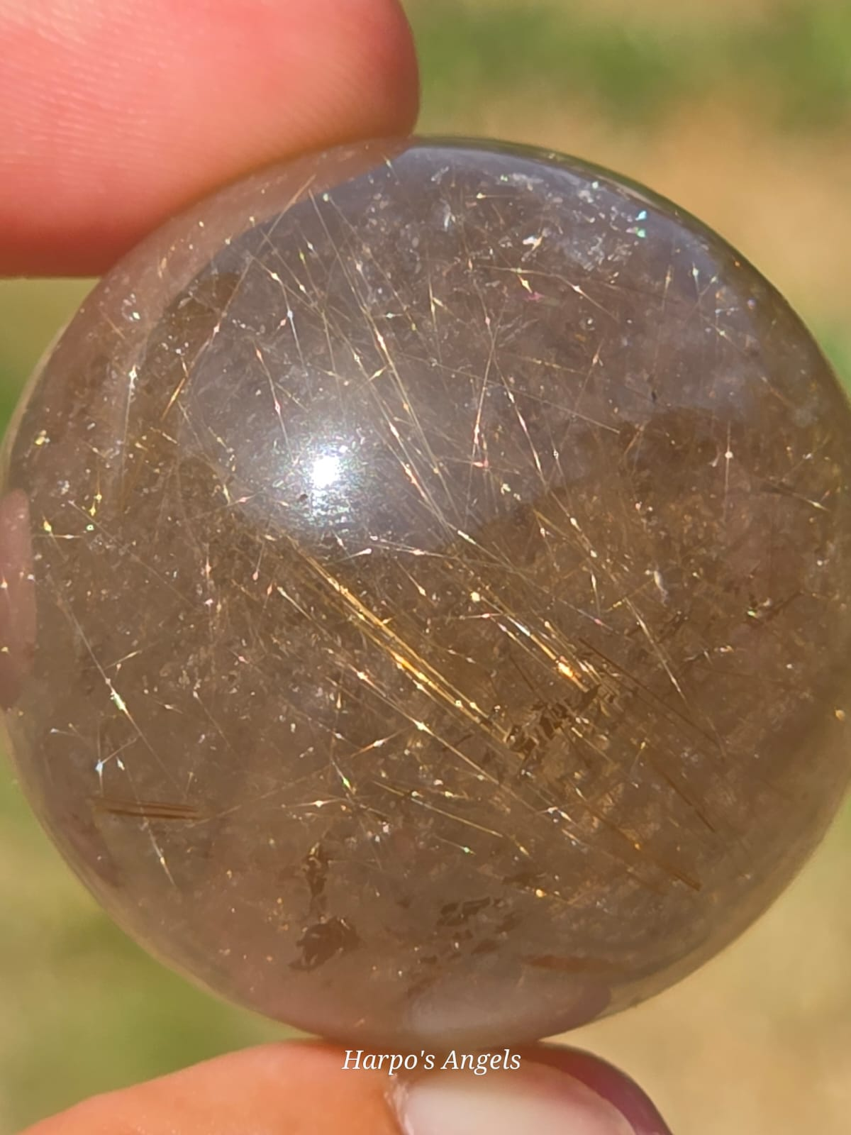 Brazilian Rutile Quartz Sphere