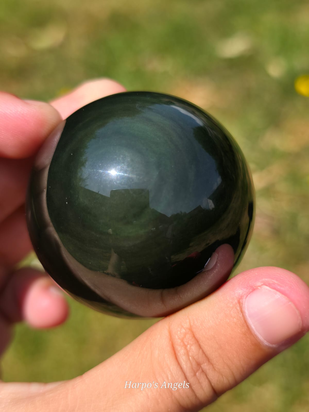 Rainbow Obsidian Sphere