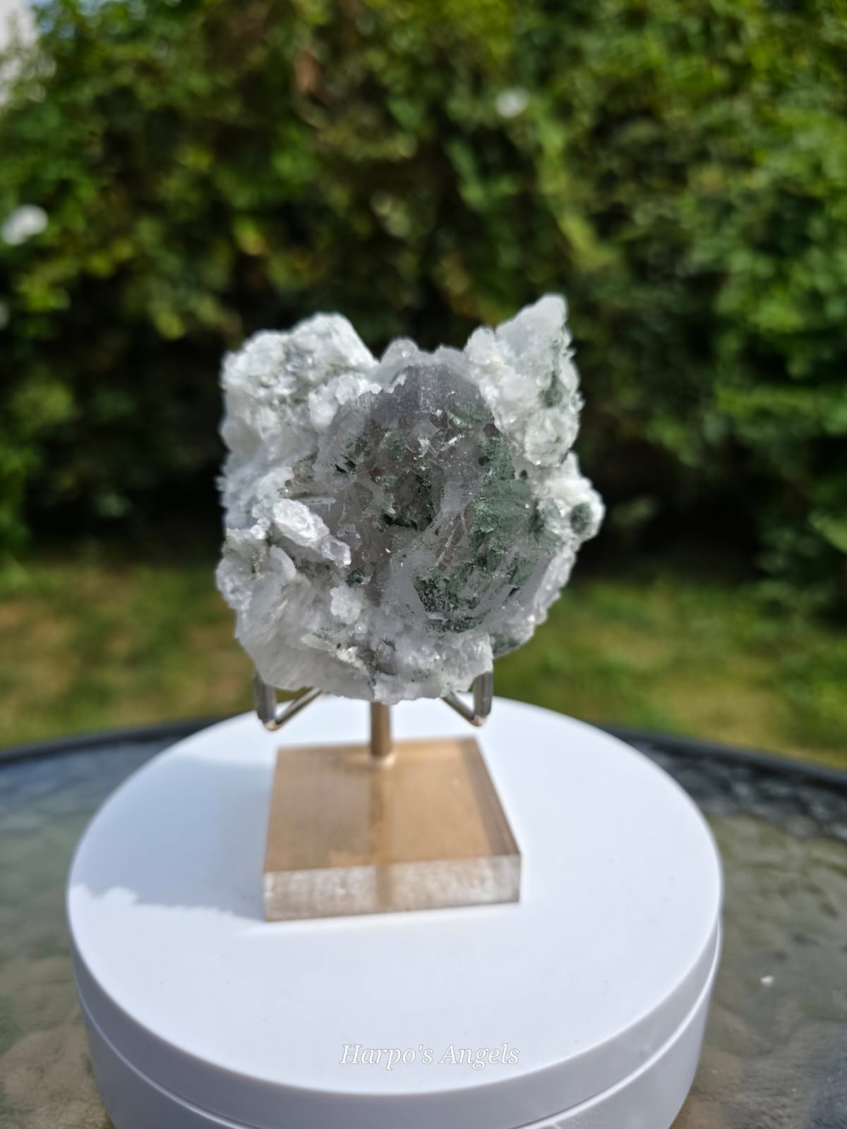 Fluorite with Calcite, Epidote & Needle Quartz