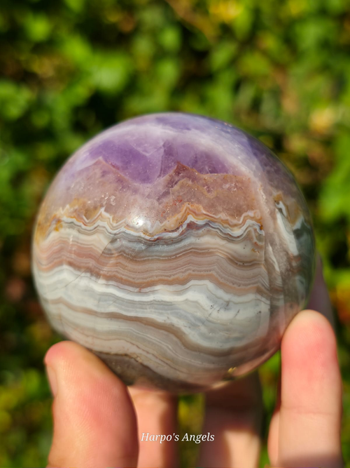 Amethyst Agate Sphere