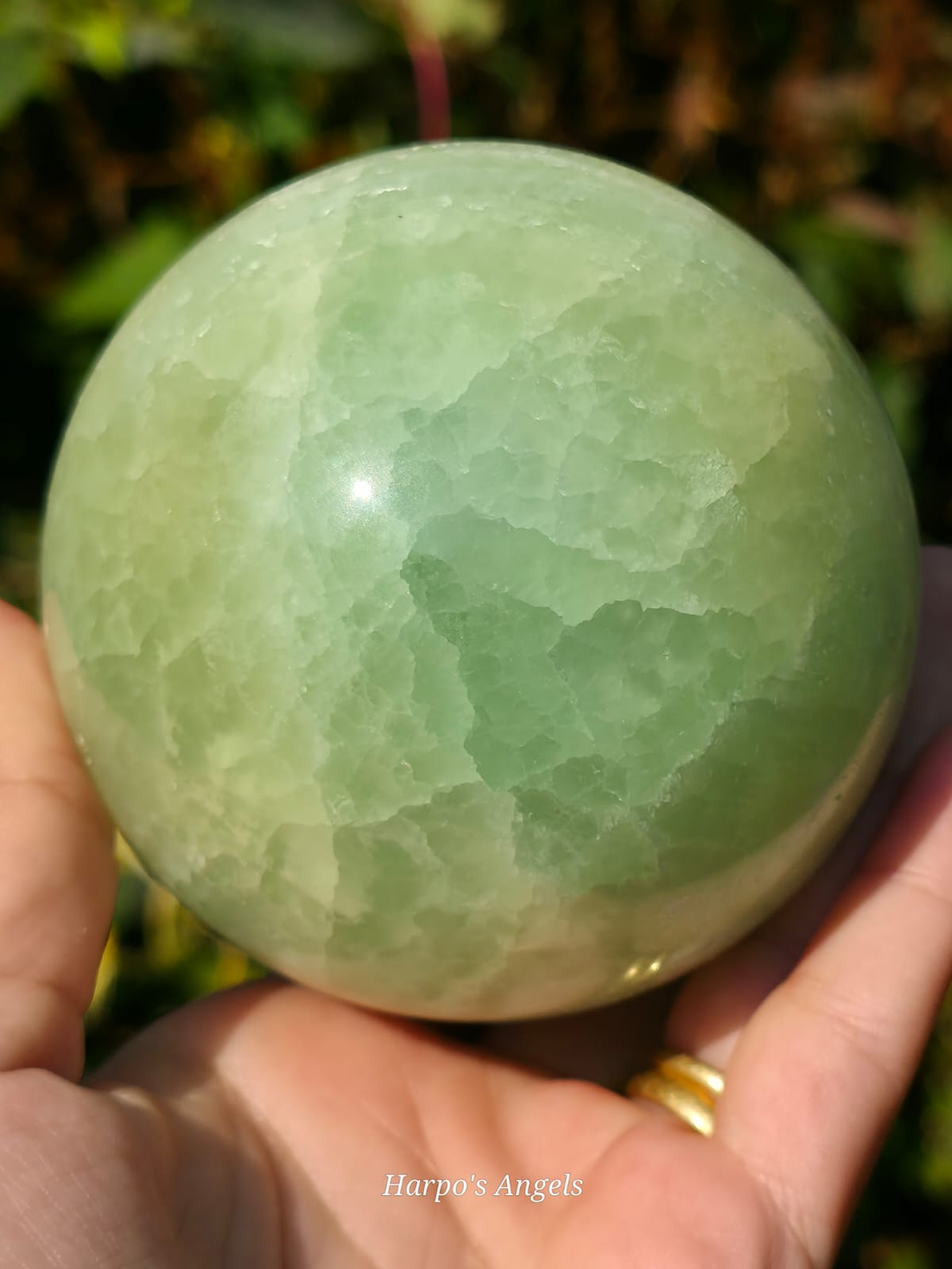 Green Calcite Sphere