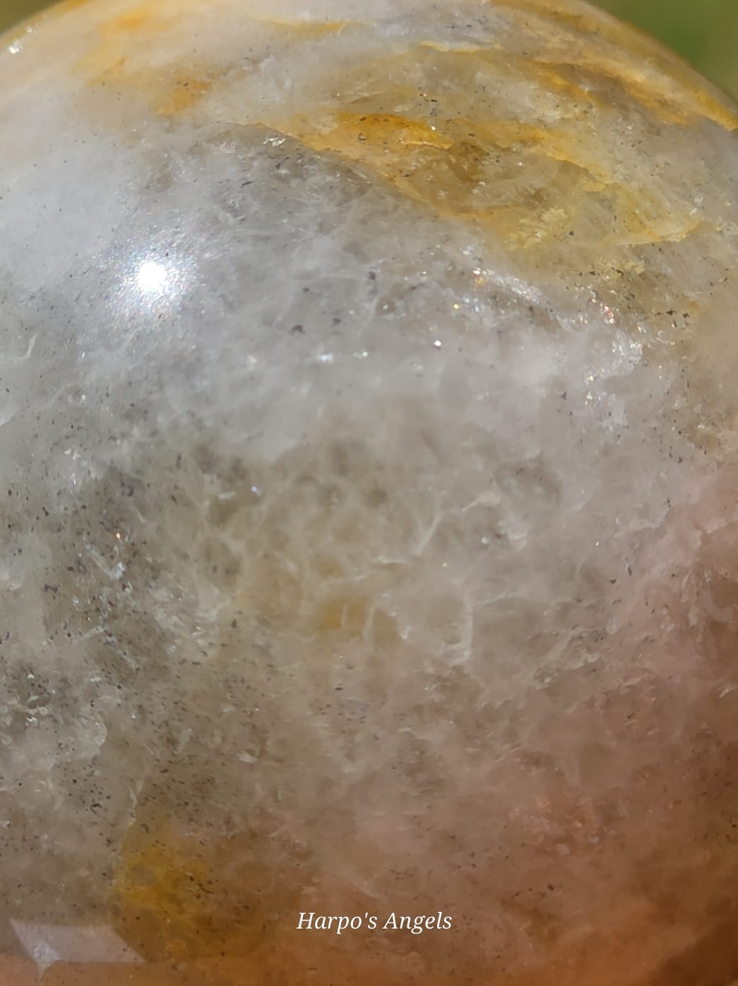 Golden Healer & Smoky Quartz Sphere