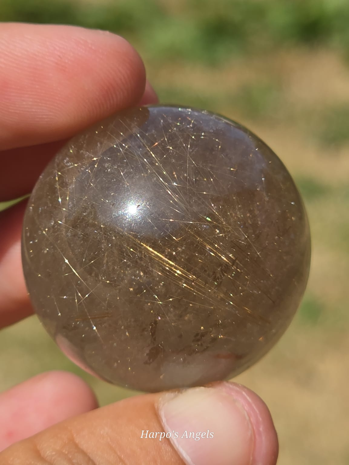 Brazilian Rutile Quartz Sphere
