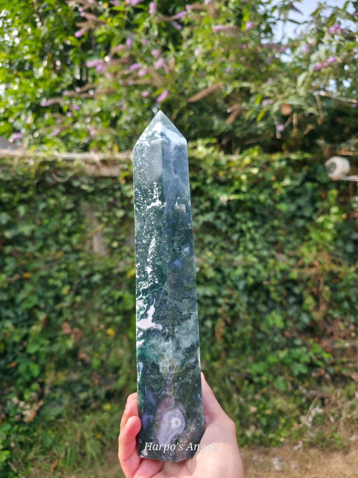 Statement Moss Agate Tower