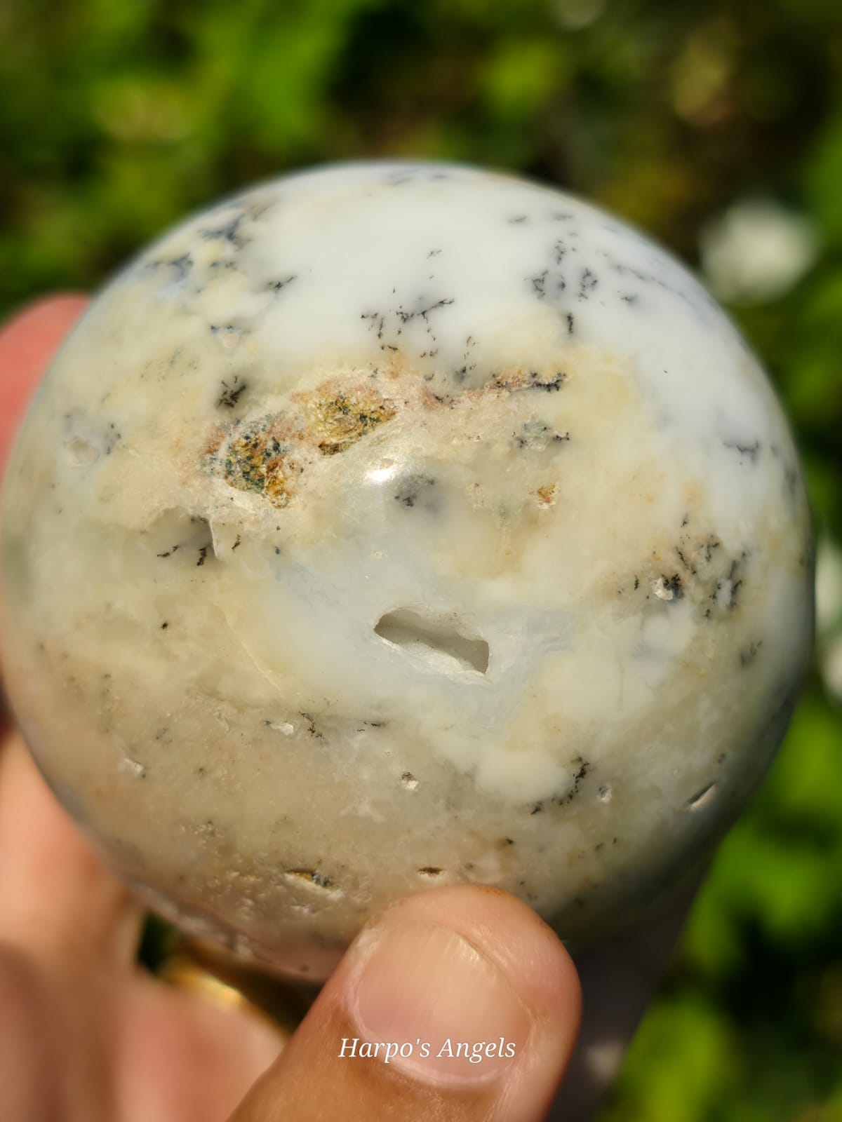 Dendritic Chalcedony Sphere