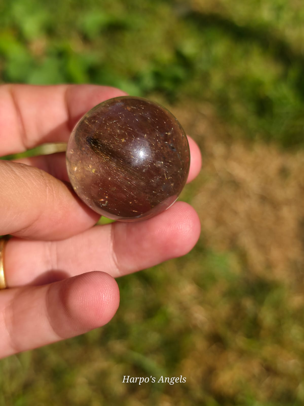 Brazilian Rutile Quartz Sphere #2