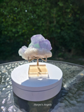 YGX Blue-Green Porcelain Fluorite on Quartz