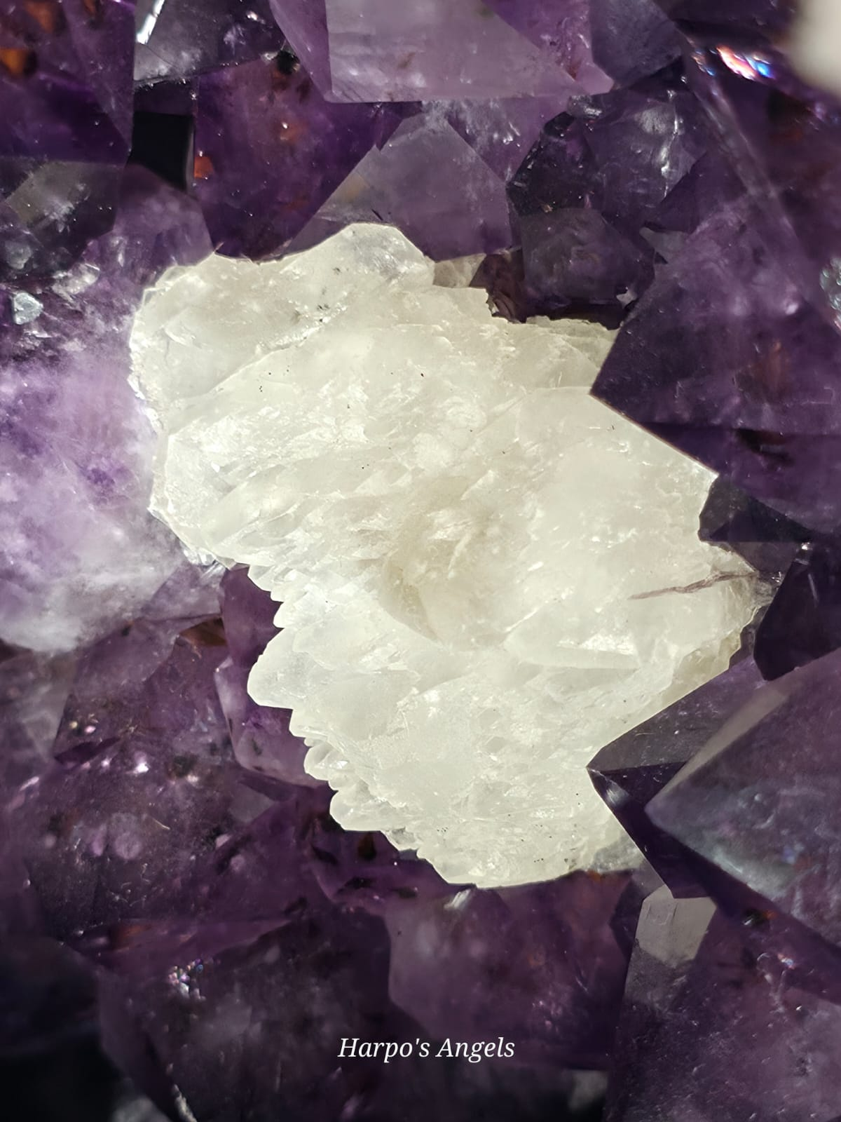 XL Amethyst Cathedral with Calcite