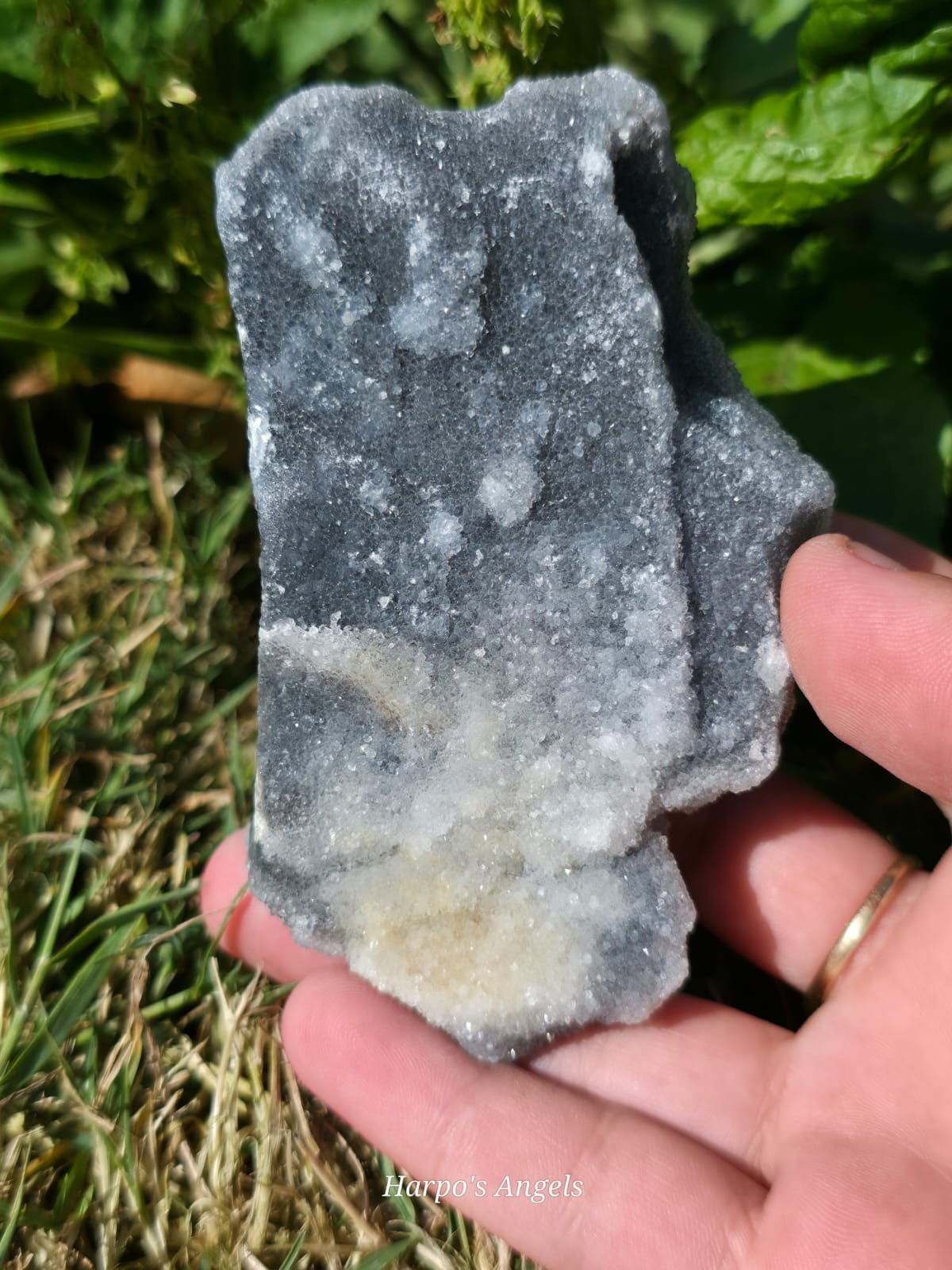 Indian Grey Druzy Quartz Freeform - Ex Collection
