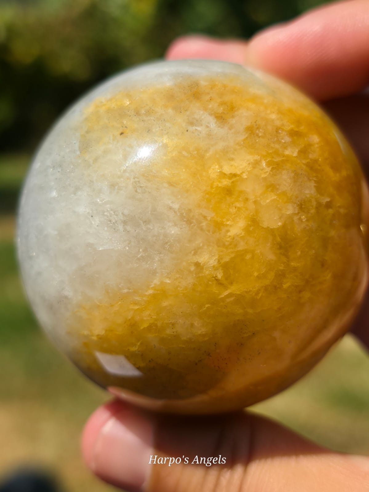 Golden Healer & Smoky Quartz Sphere