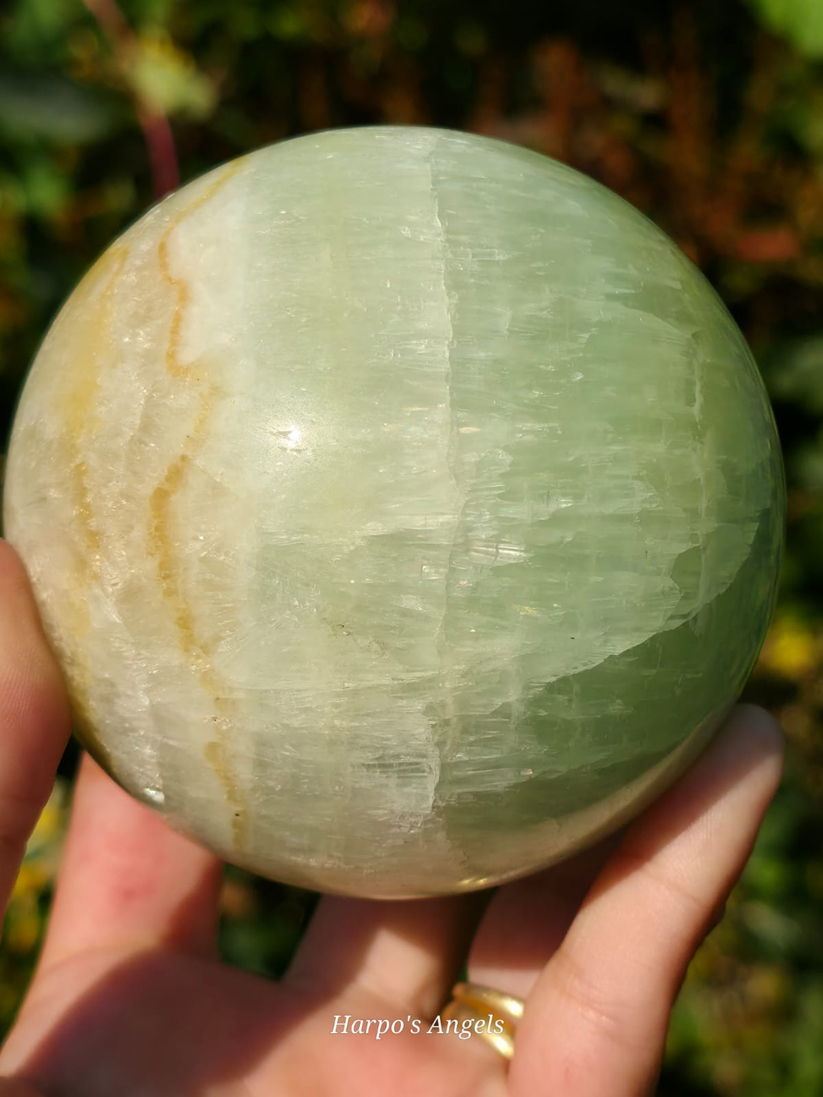 Green Calcite Sphere