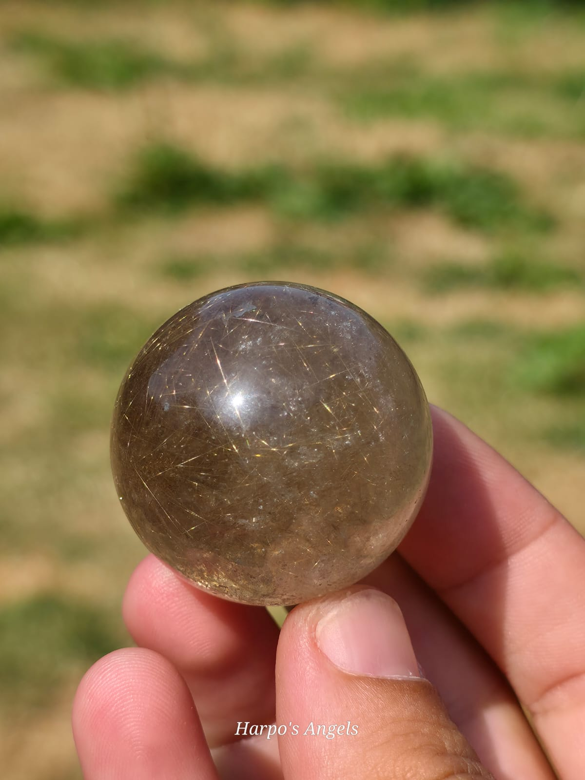 Brazilian Rutile Quartz Sphere