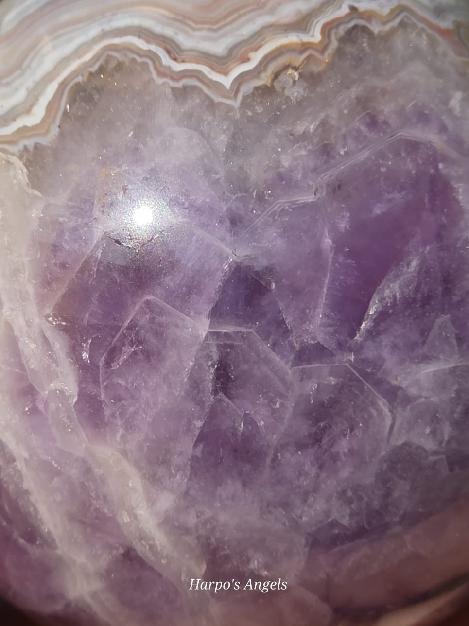 Amethyst Agate Sphere