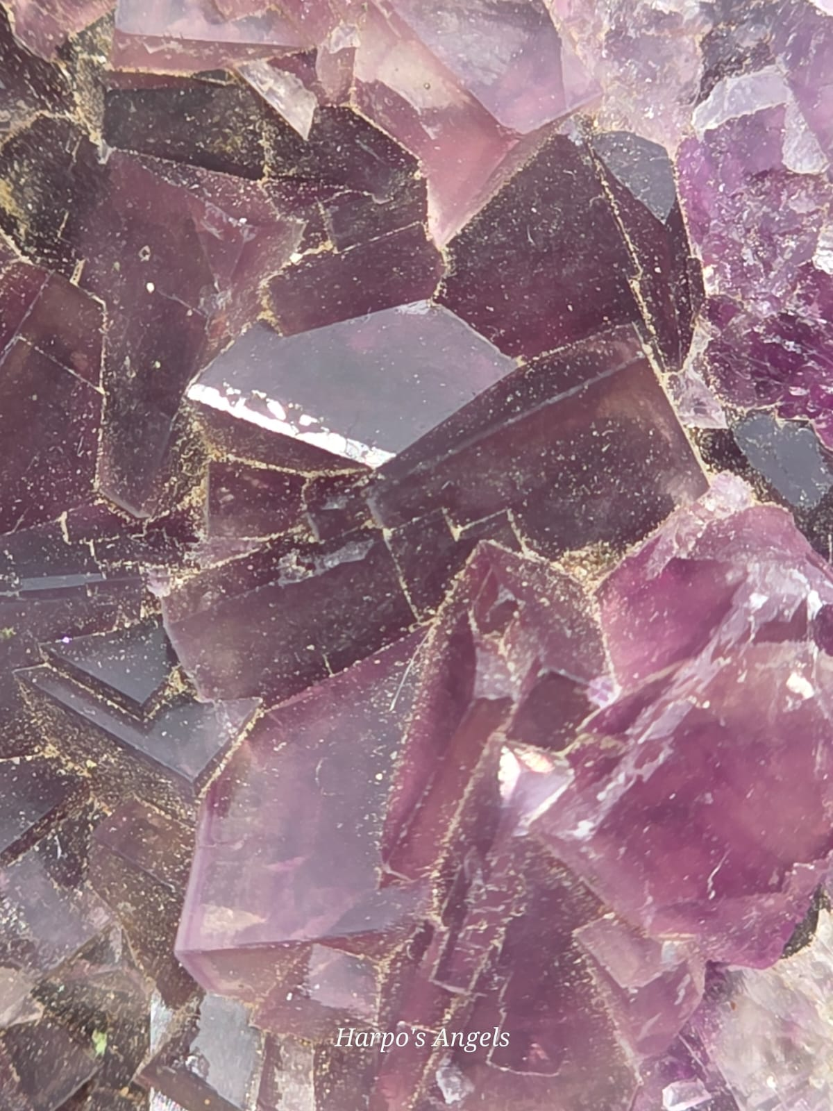 Purple Fluorite Crystal Cluster