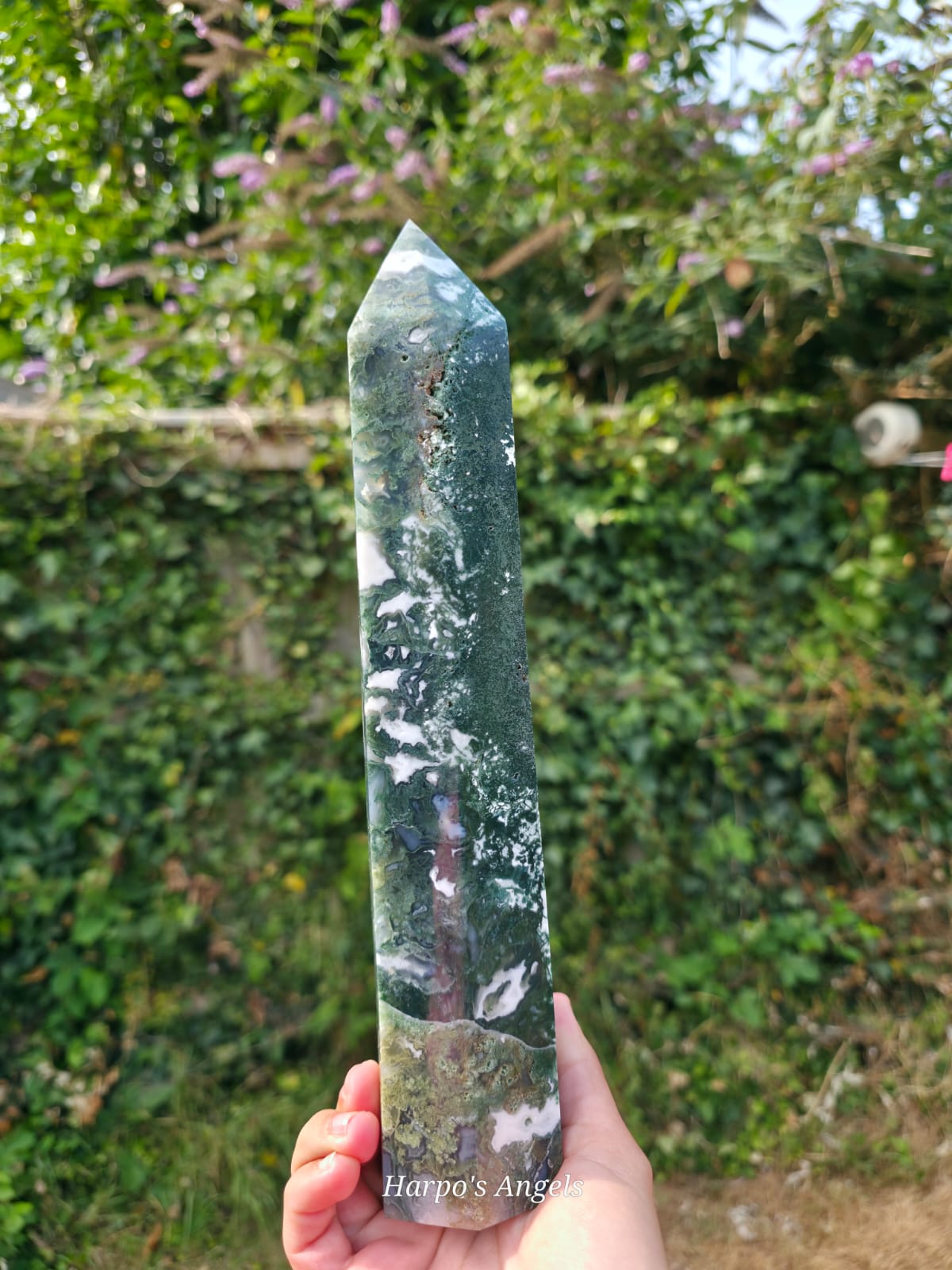 Statement Moss Agate Tower