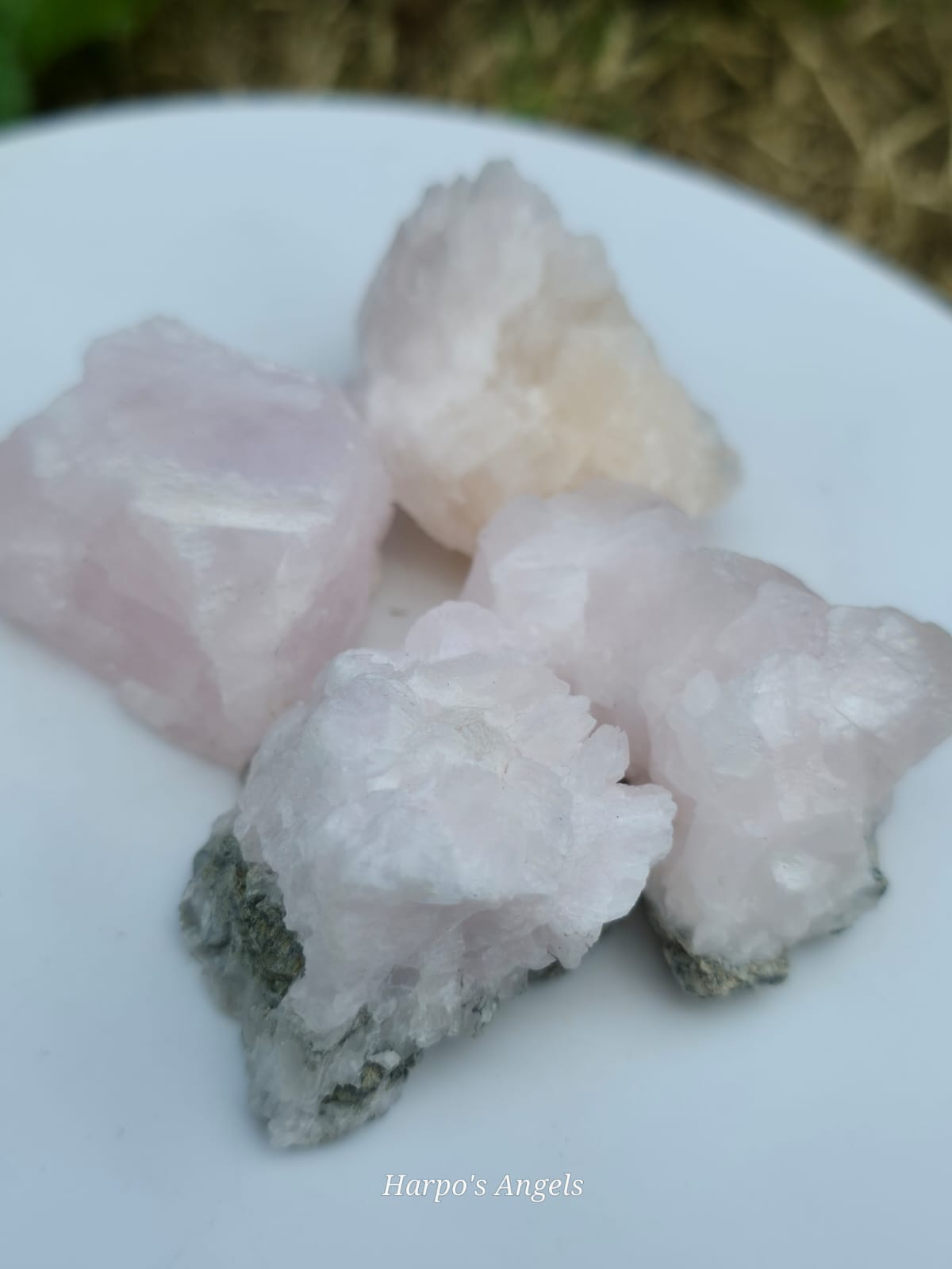Natural Mangano Calcite Clusters