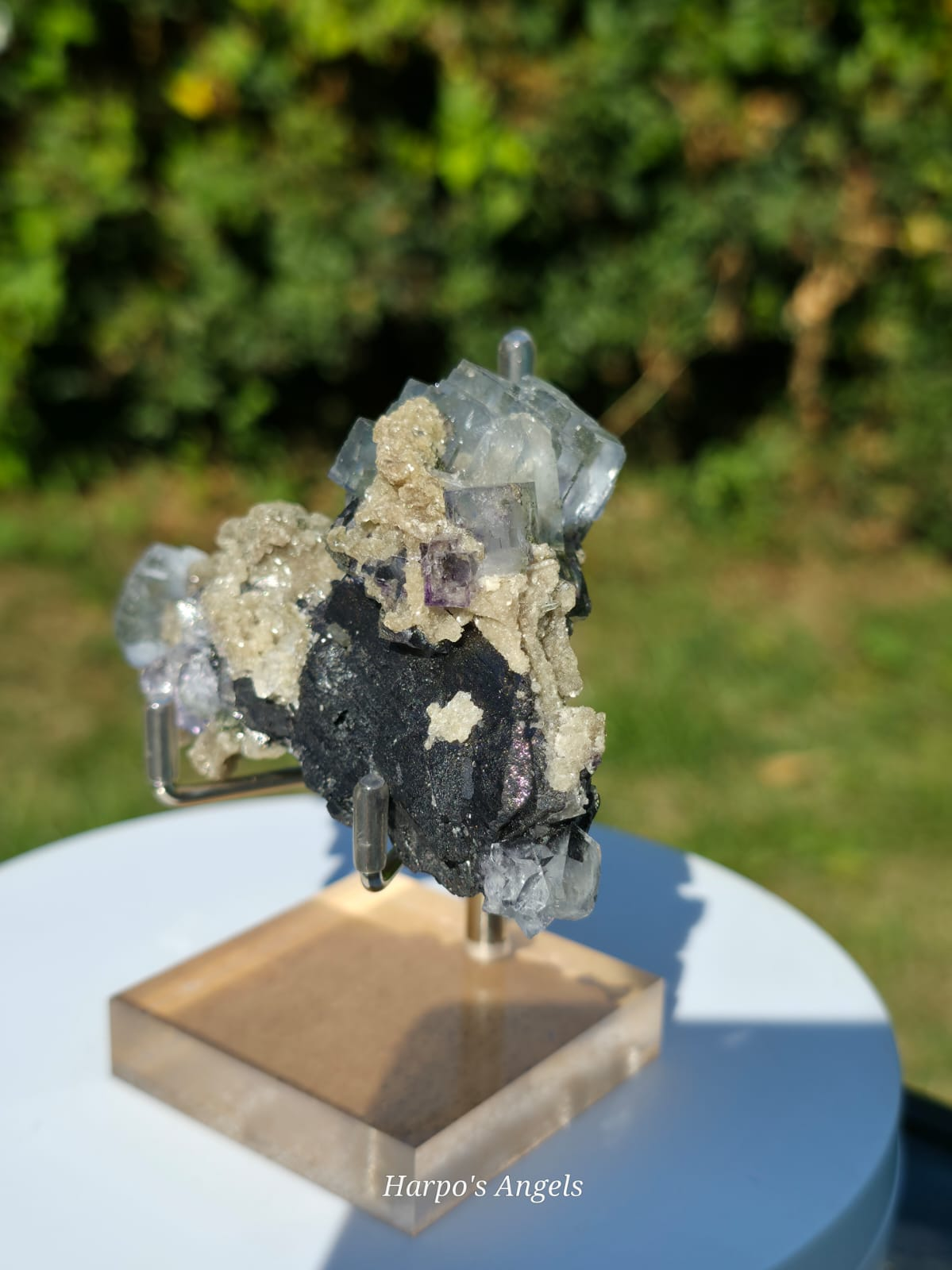 YGX Fluorite with Epidote, Mica & Black Tourmaline