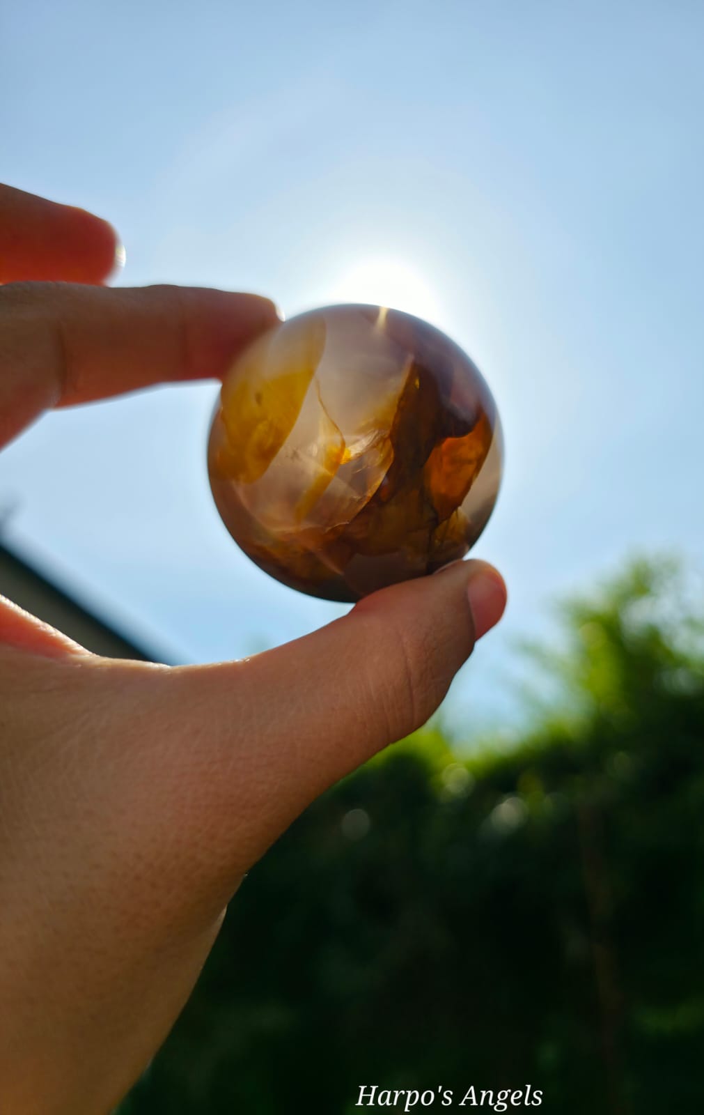 Golden Healer Moonstone Sphere #2