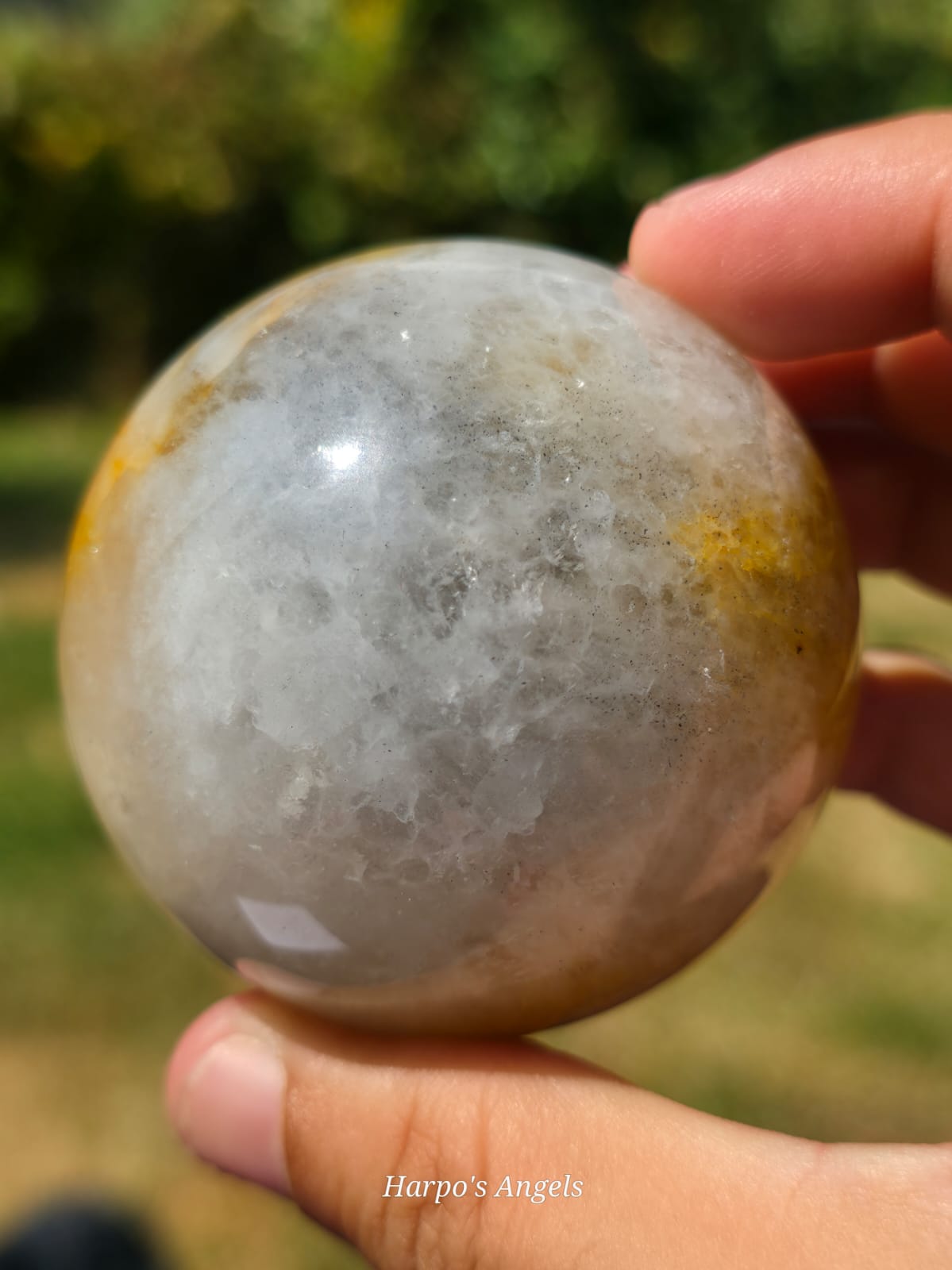 Golden Healer & Smoky Quartz Sphere