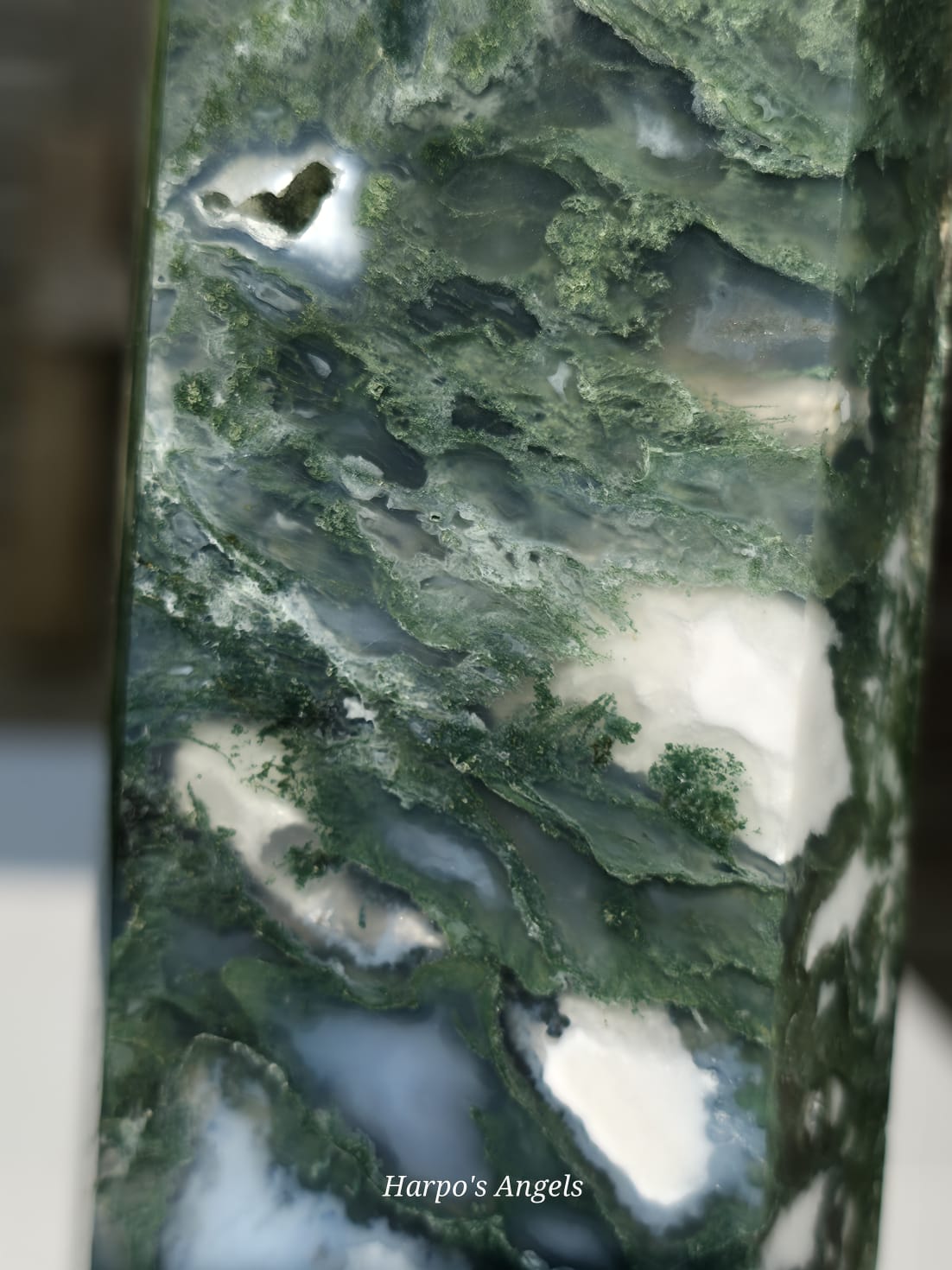 Statement Moss Agate Tower