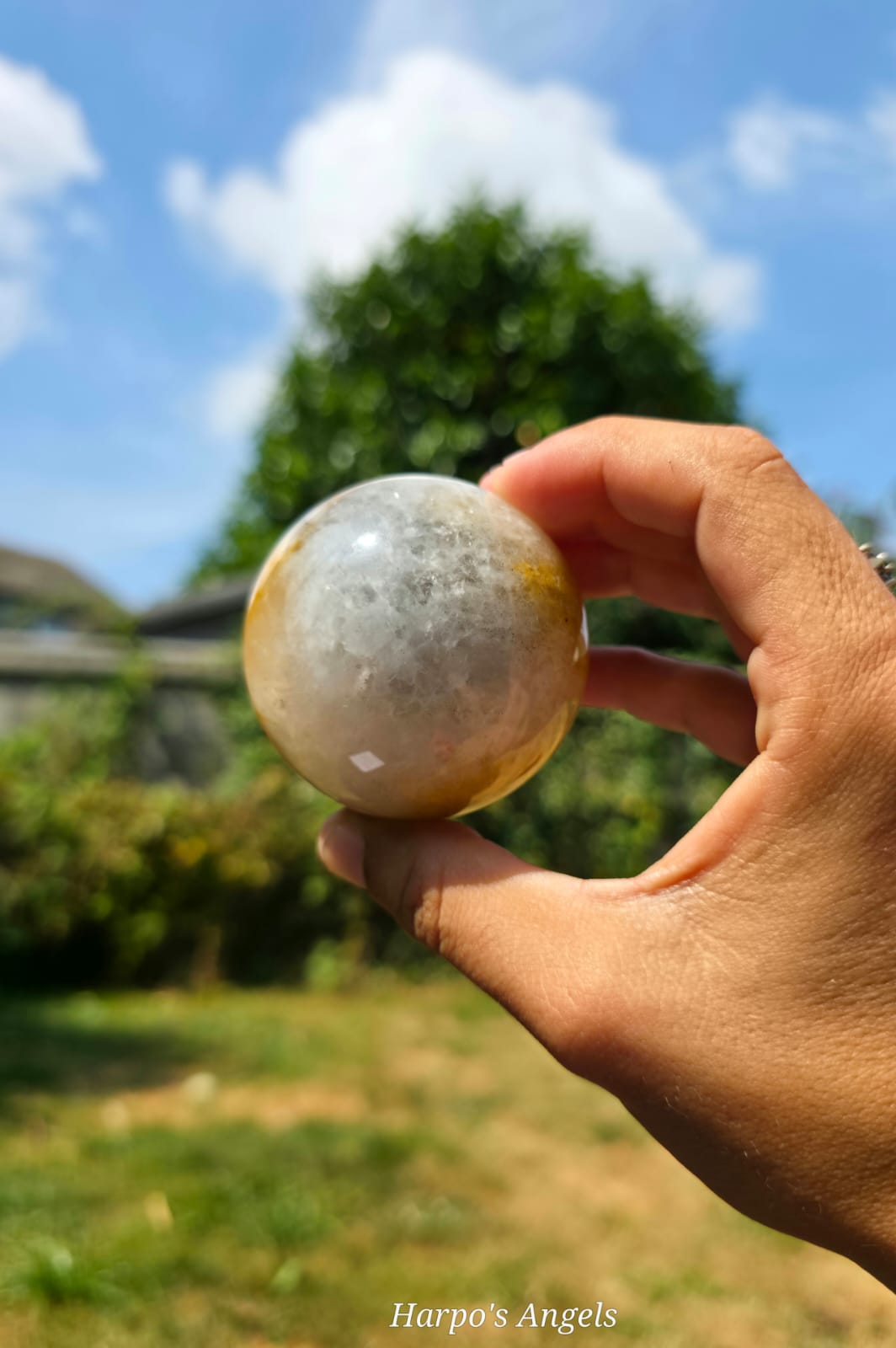 Golden Healer & Smoky Quartz Sphere