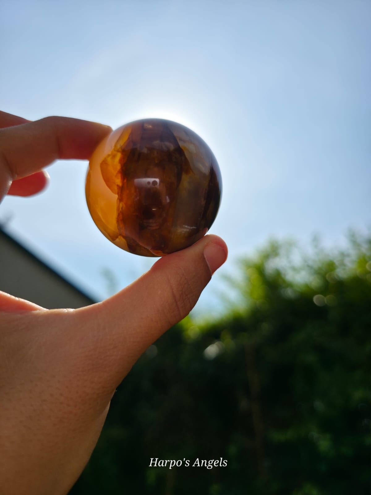 Golden Healer Moonstone Sphere #2
