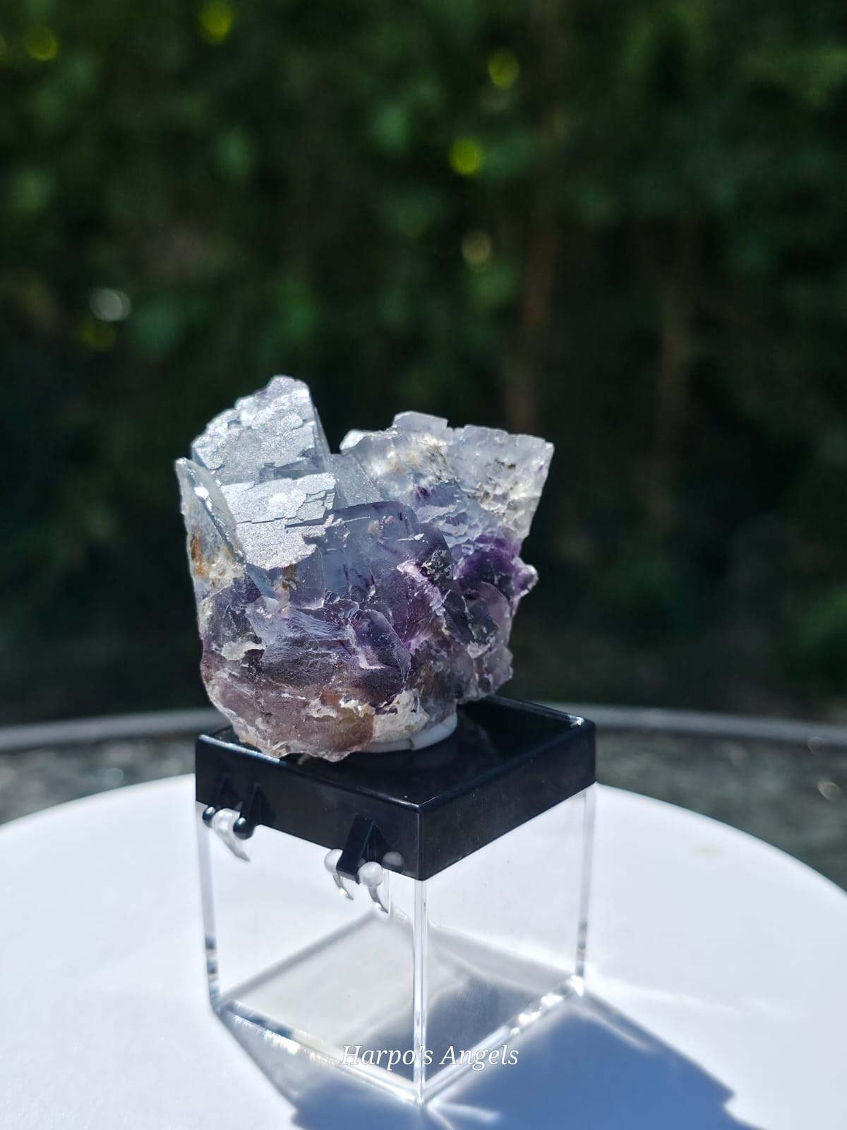 Blue & Purple Cubic Fluorite Specimen Inner Mongolia