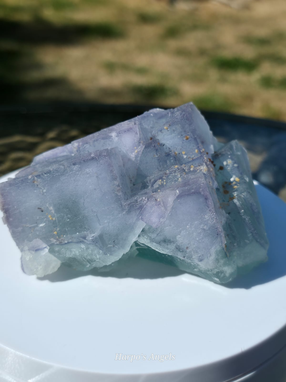 YGX Blue-Green Porcelain Fluorite with Dolomite