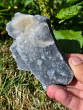 Indian Grey Druzy Quartz Freeform - Ex Collection