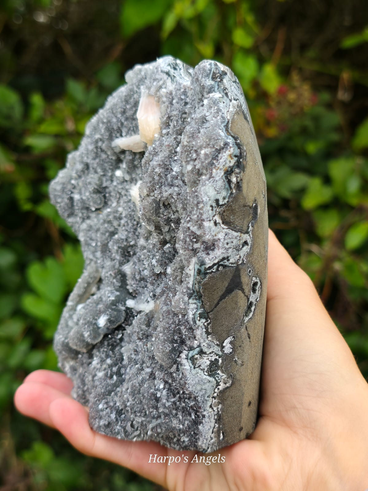 Peach & Clear Heulandite Crystal Specimen - India