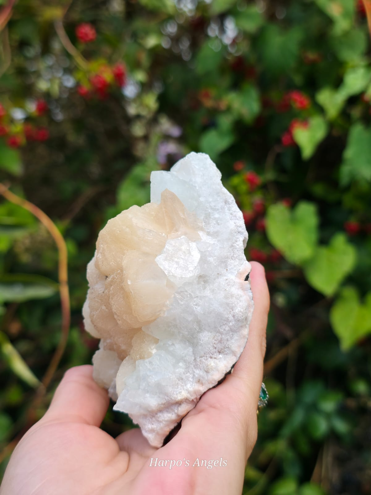 Stilbite on Apophyllite - (Ex Collection)