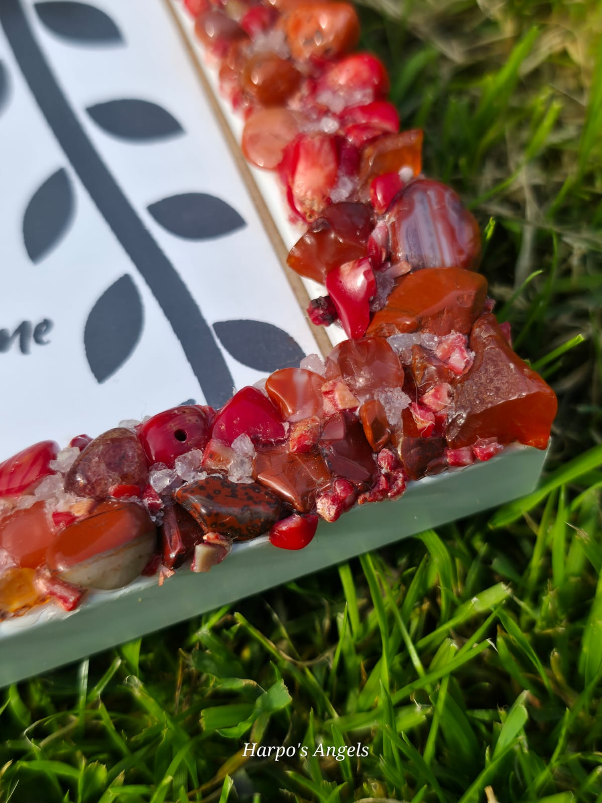 Sacred Sunset Handmade Crystal Photo Frame