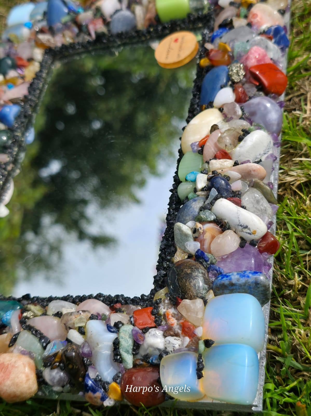 Handmade Mixed Crystal Mirror
