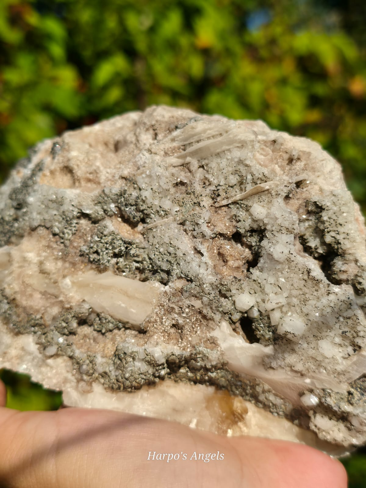 Rare Harmotome & Calcite - Clashgorm Mine, Strontian, Scotland