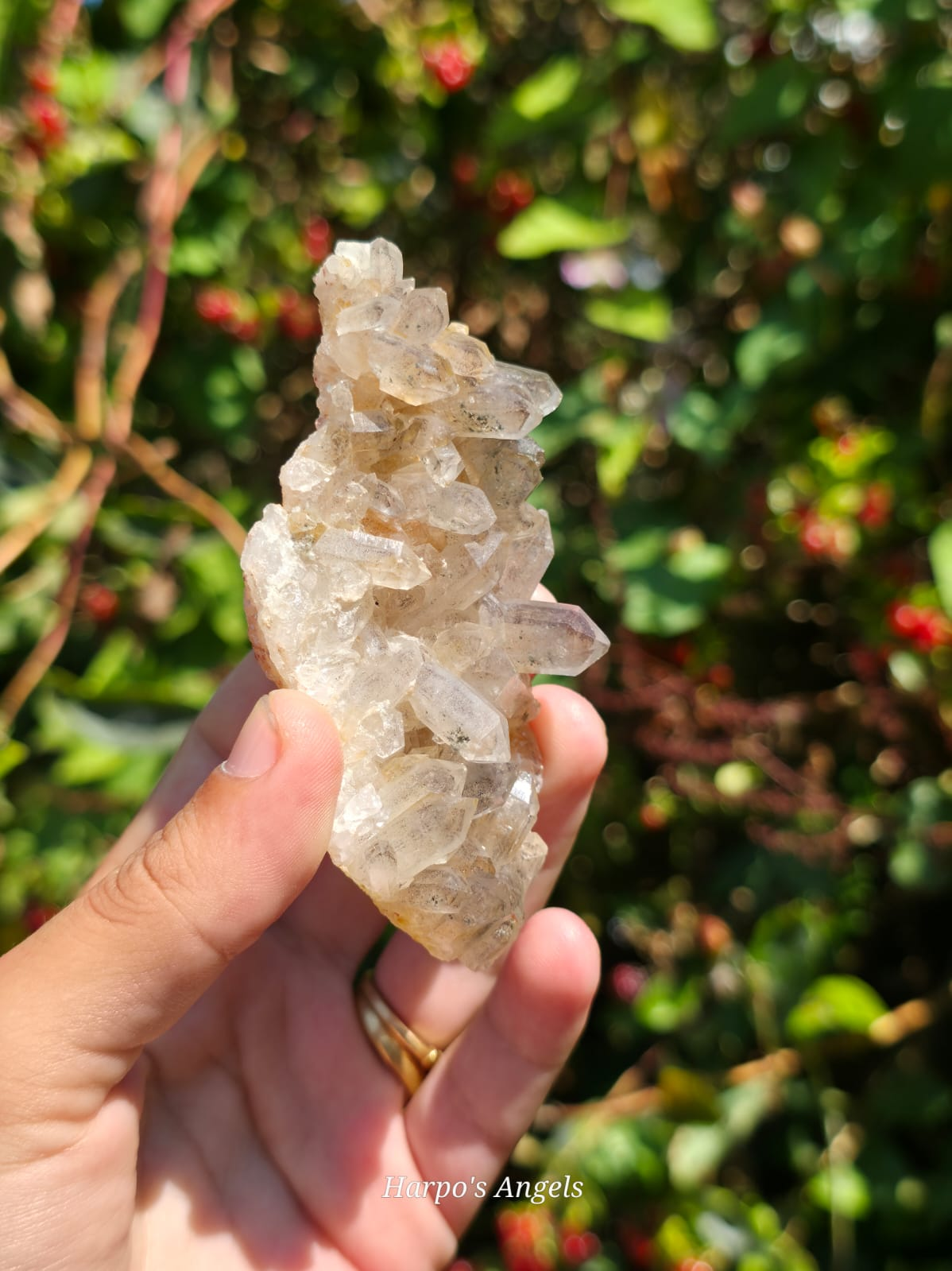 Smoky Quartz Cluster with Iron Inclusions