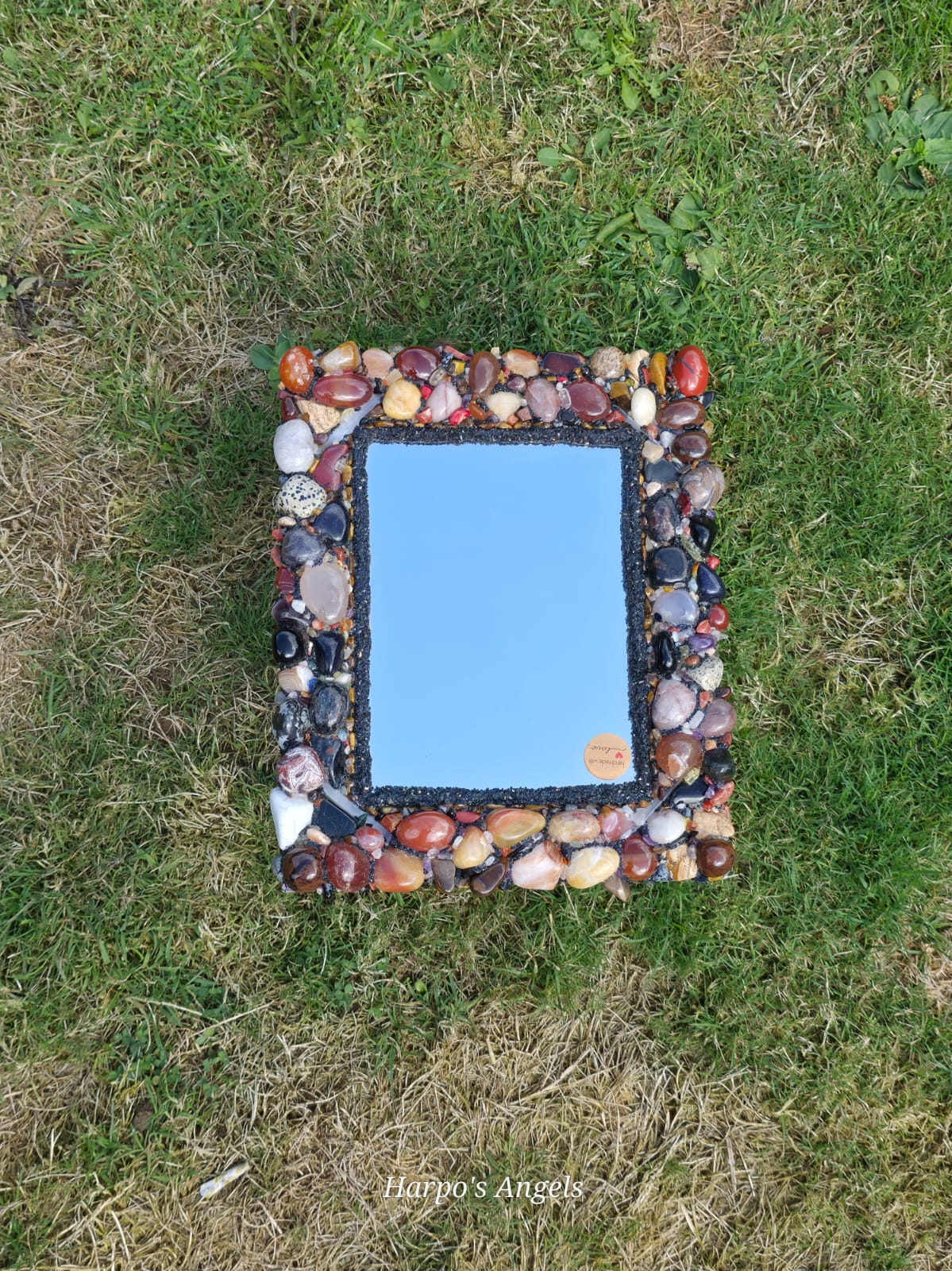 Grounding Handmade Crystal Mirror