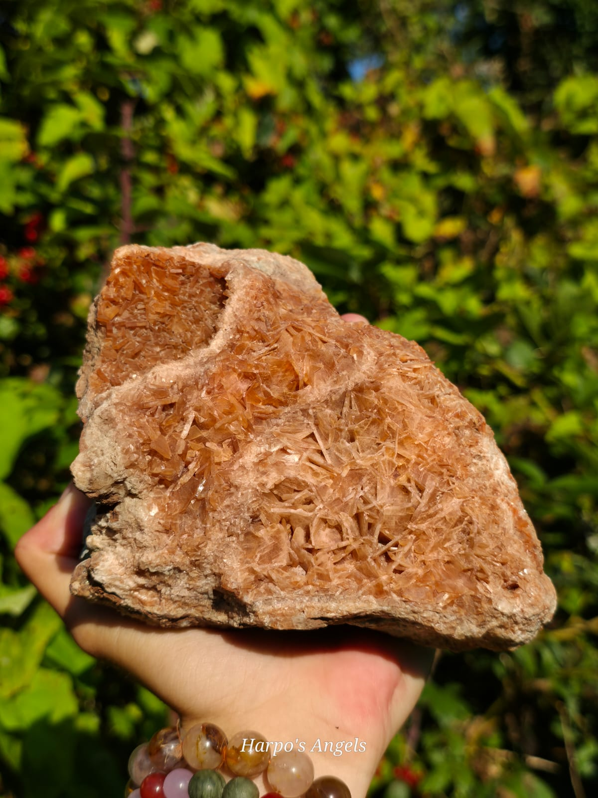 Hematite in Celestine - Yate Quarry, Gloucestershire - UK Mineral