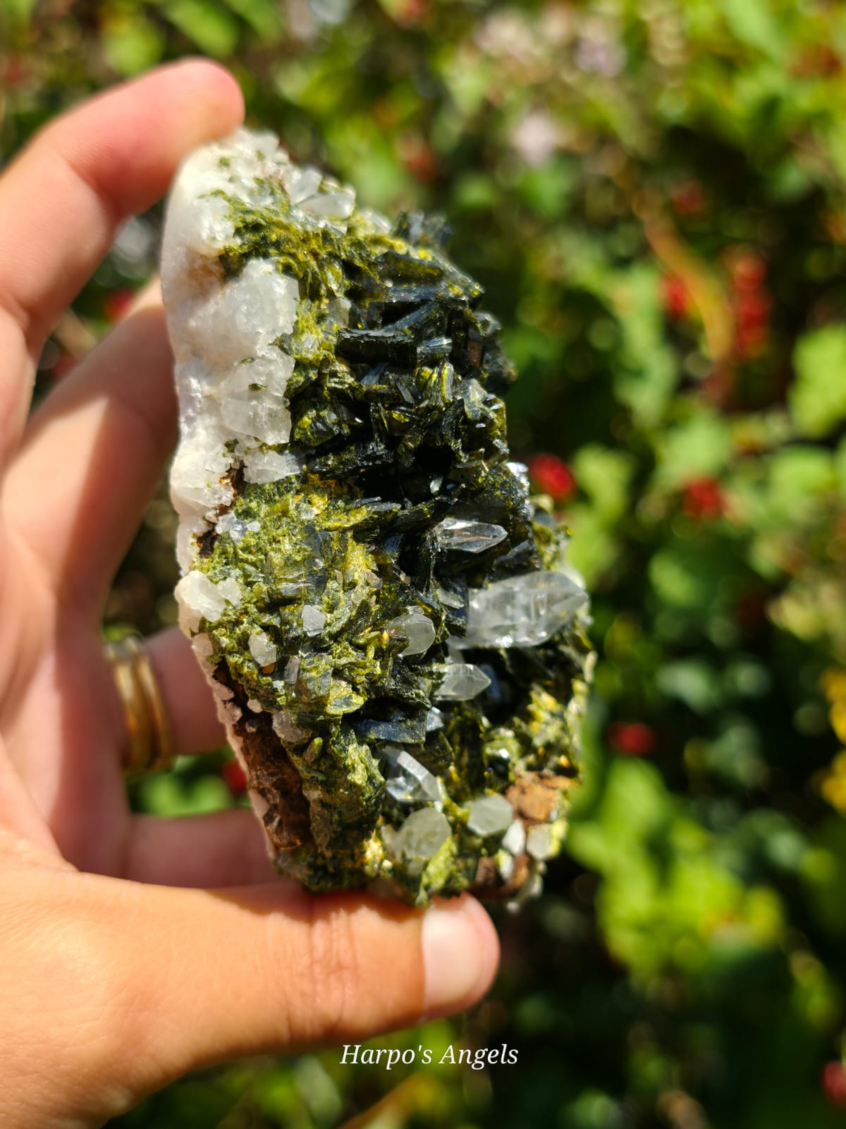 Turkish Epidote & Quartz Crystal Cluster