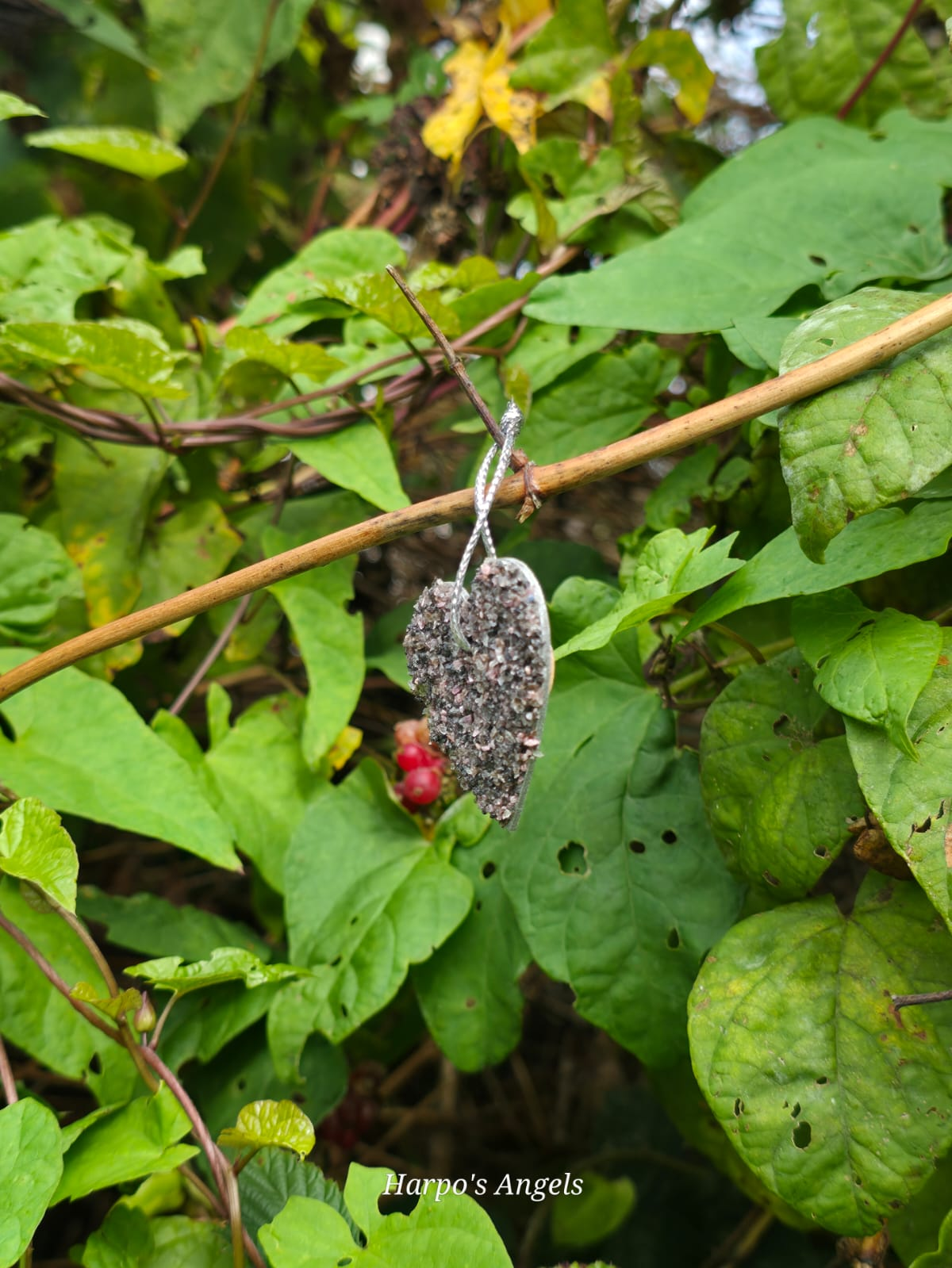 Handmade Rhodonite Hanging Heart