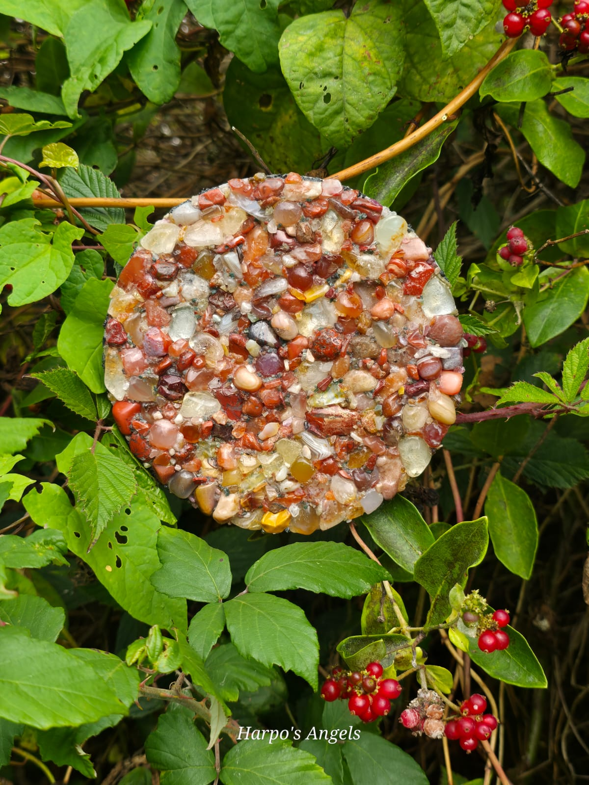 Autumn Full Moon Crystal Wall Hanging