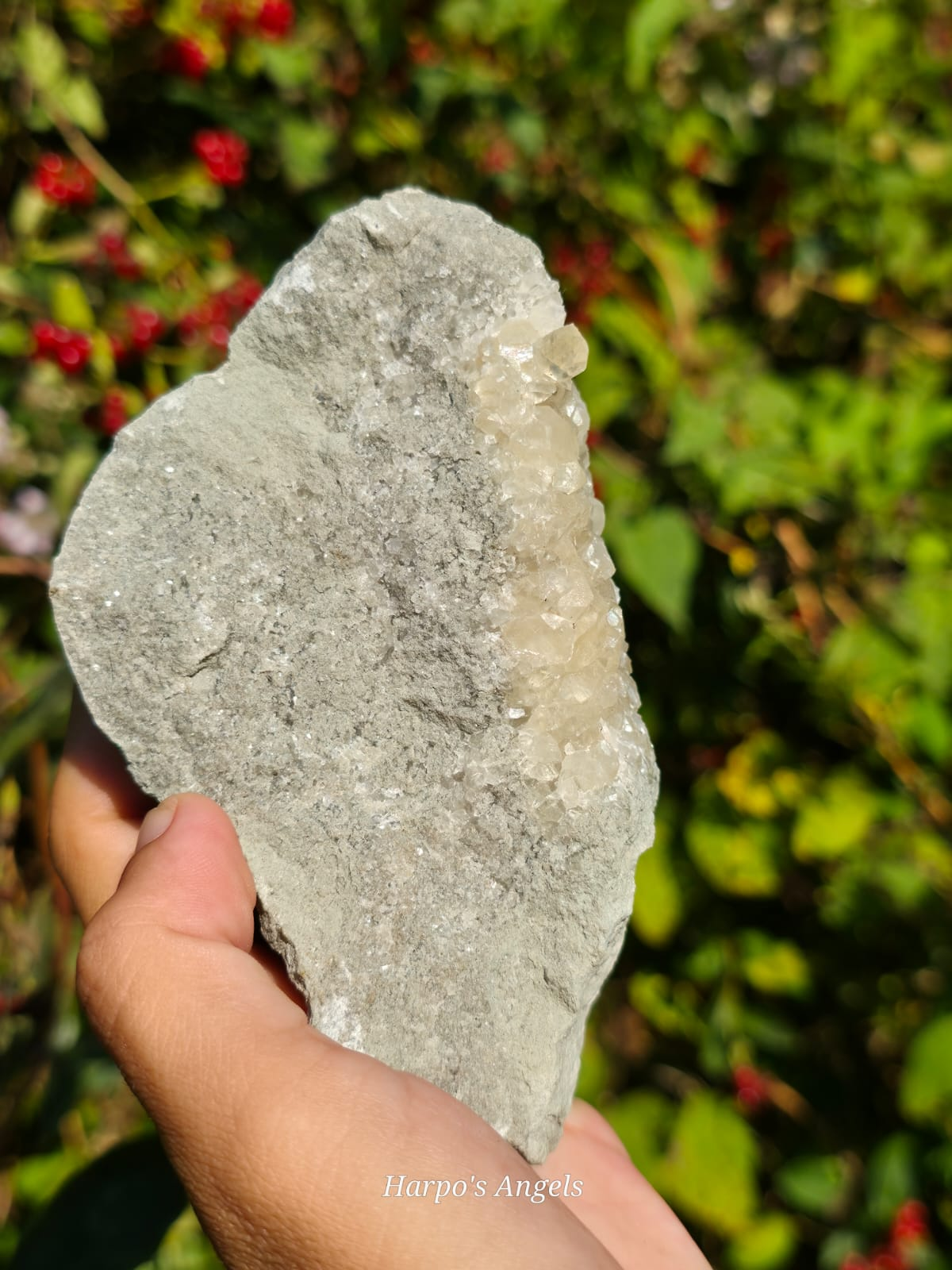 Calcite Cluster - Peak Hill, Sidmouth, Devon - UK Mineral